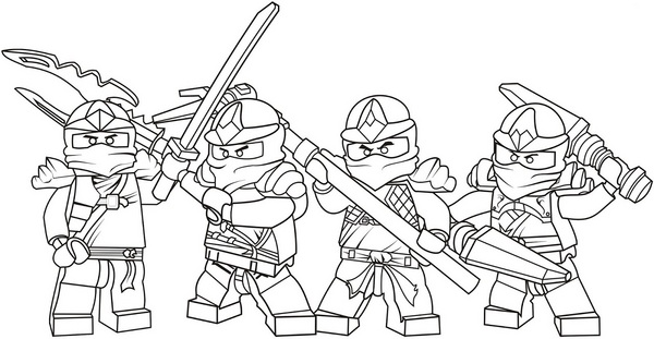 Lego NinjaGo kolorowanki